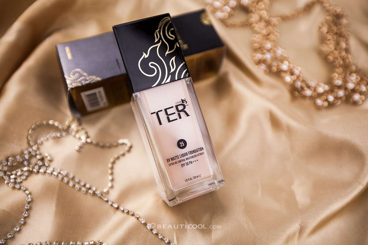 TER,UV Matte Liquid Foundation,SPF 50 PA+++,รองพื้น,เฑอ,รองพื้นเนื้อแมทผสมมอยเจอร์ไรเซอร์