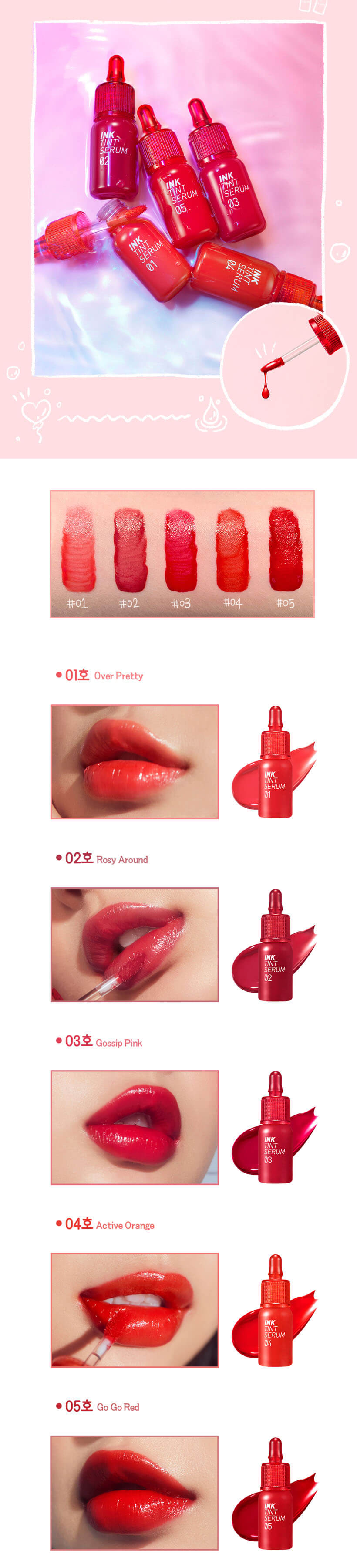 Peripera Ink Tint Serum,ลิปทินท์เซรั่ม,Peripera,เพริเพร่า,ลิปทินท์