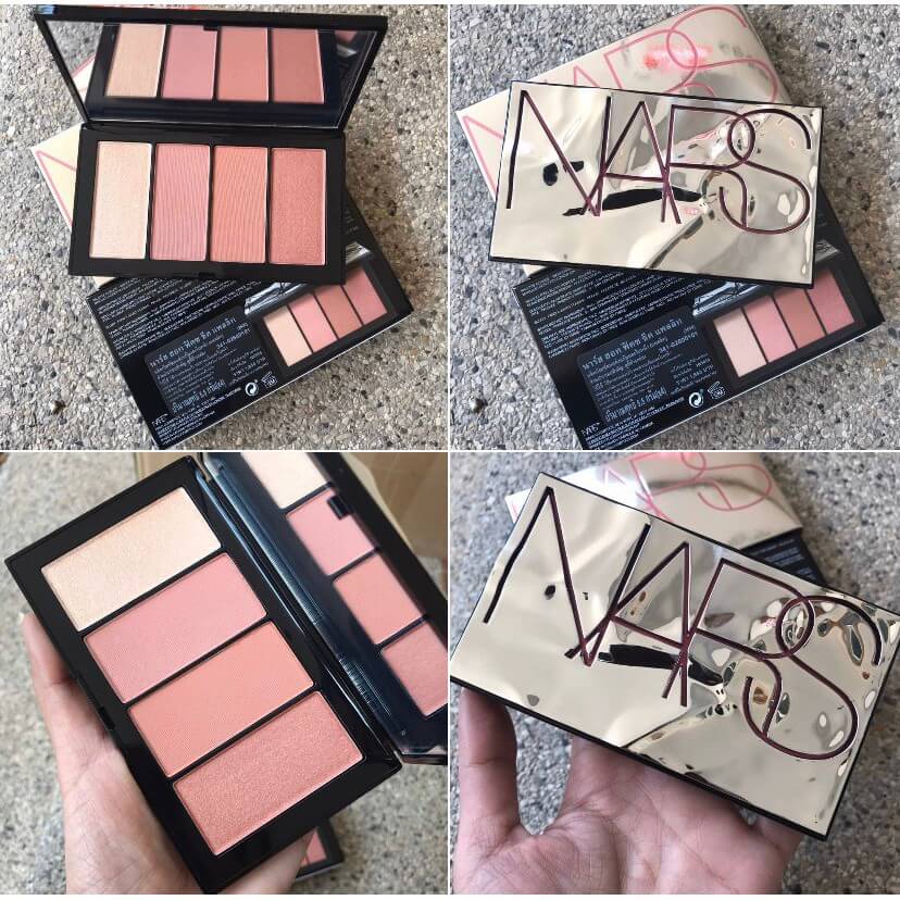 Nars Hotfix Cheek Palette Limited Edition พาเลตบลัชลิมิเต็ดเอดิชั่นจากนารส์  ประกอบไปด้วยบลัชออนและไฮไลท์ สีสันสวยงามโทนธรรมชาติ 4 เฉดสี สร้างลุคหลายมิติ เนื้อเนียนนุ่ม บางเบา เกลี่ยง่าย เม็ดสีแน่น กลืนไปกับผิวอย่างเป็นธรรมชาติ