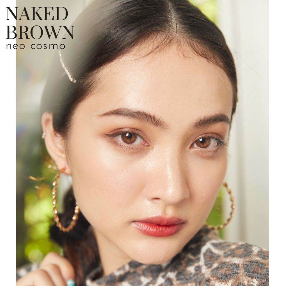 Neo Cosmo Naked Brown Dia14.2 คอนแทคเลนส์ สีน้ำตาลเข้มโทนช๊อกโกแลต ผสมน้ำตาลอ่อนตรงกลาง ไม่มีขอบ