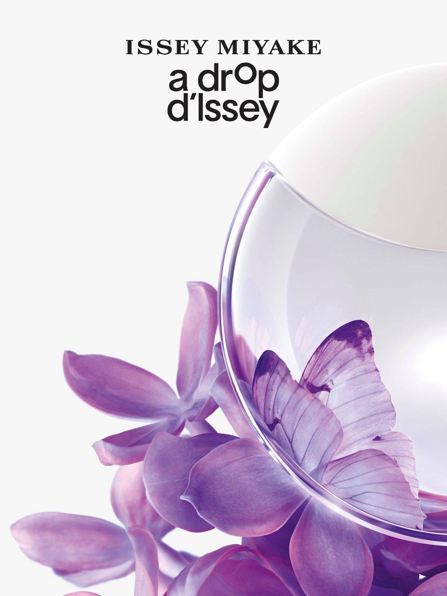 ISSEY MIYAKE A Drop D'issey EDP น้ำหอมใหม่สำหรับสุภาพสตรีล่าสุดจาก ISSEY MIYAKE ส่งมอบความหอมใหม่ที่เชื้อเชิญค้นพบมุมมองที่แตกต่าง ความงามดุจบทกวีที่ซ่อนเร้นอยู่ในธรรมชาติ