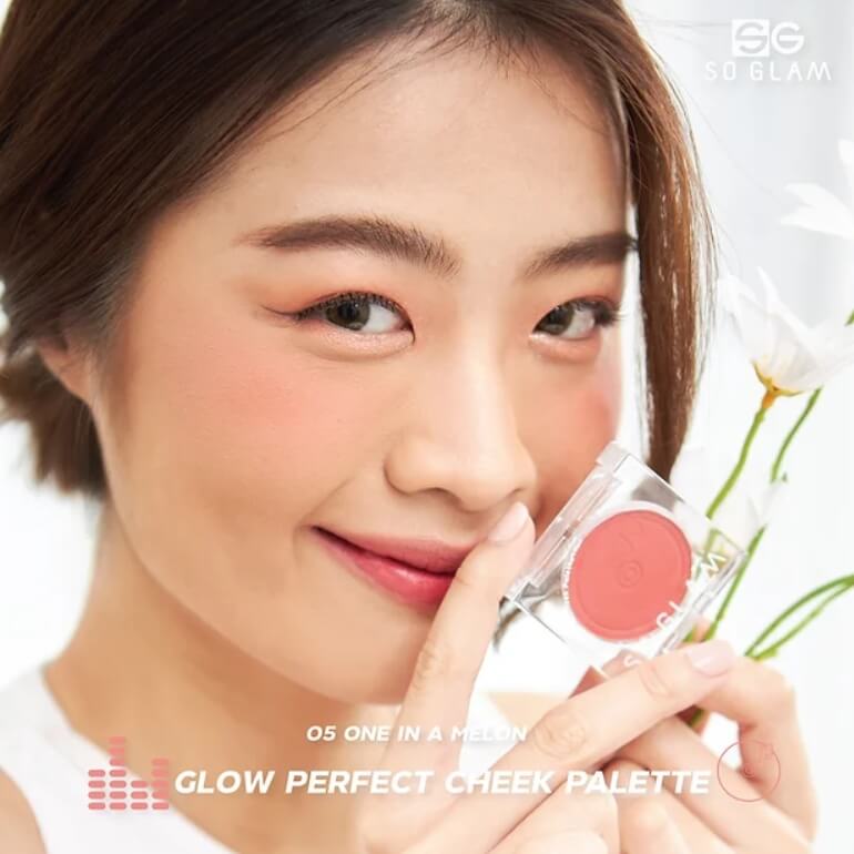 So Glam,So Glam Glow Perfect Cheek Palette,Glow Perfect Cheek Palette, บลัชออนเนื้อ ครีมโมจิ,บลัชเนื้อครีม,บลัชออน