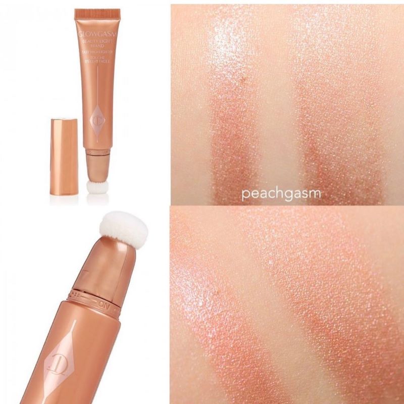 Charlotte Tilbury GLOWGASM BEAUTY LIGHT WAND 12ml #Peachgasm , Charlotte Tilbury , เครื่องสำอาง Charlotte , บลัชออน Charlotte , #CharlotteTilbury ,  #PillowTalk