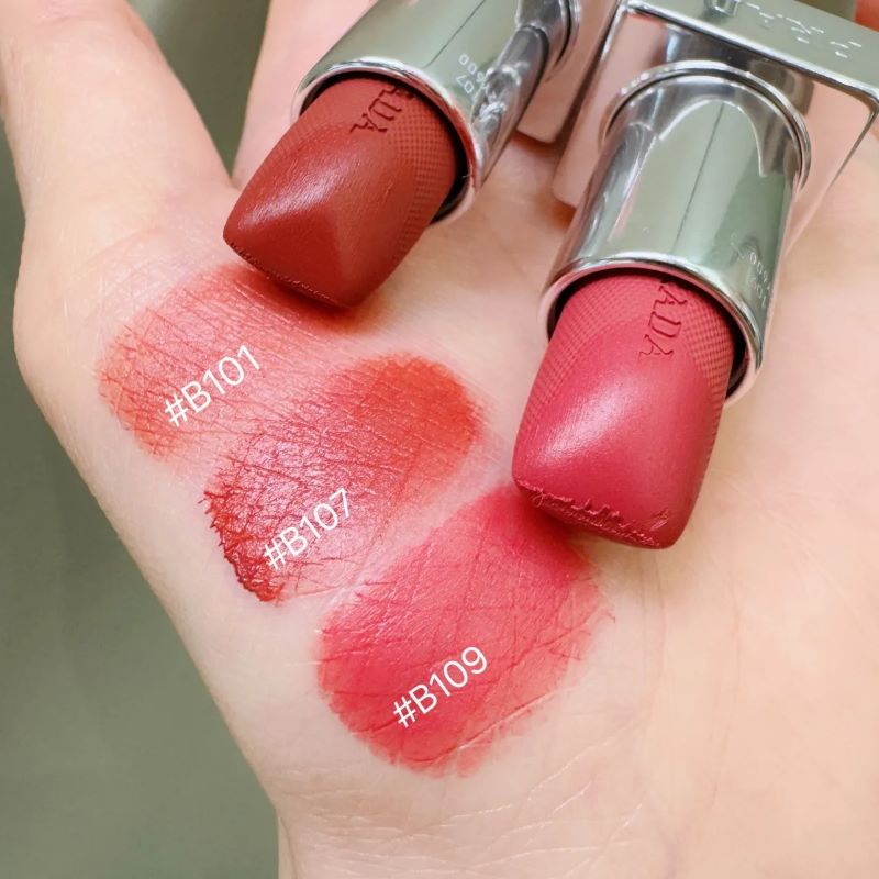 Prada Monochrome Soft Matte Blur Lipstick 3.8g #B107 Sedona , Prada Monochrome Soft Matte lipstick,Prada Monochrome Soft Matte lipstick Swatches , Prada lipstick swatches , Prada Monochrome Soft Matte Blur Lipstick ราคา , Prada Monochrome Soft Matte Blur Lipstick รีวิว